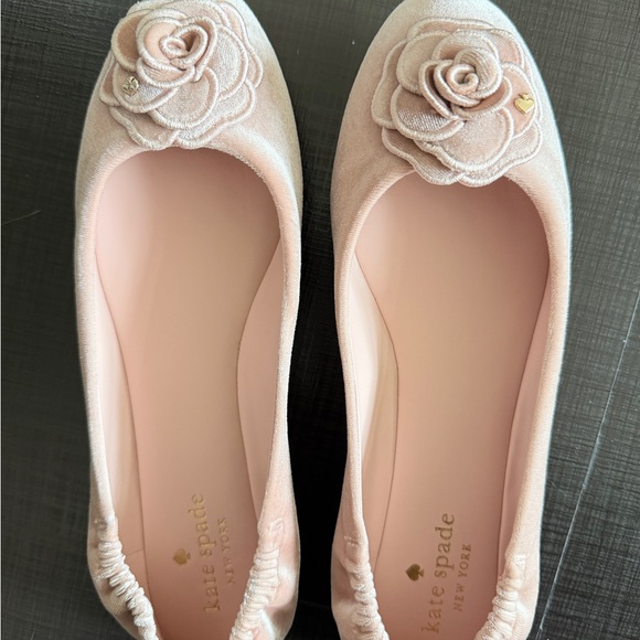 Kate Spade Blush Flats with Floral Detail - Picture 4 of 5